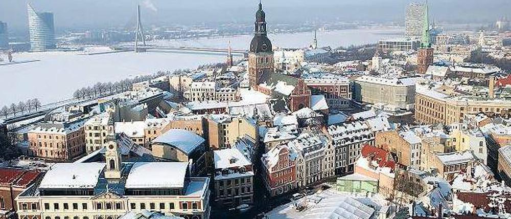 Altstadt von Riga. Die deutschen Studenten sind willkommen - und an den Unis ist Platz. Denn viele junge Letten gehen ins Ausland.