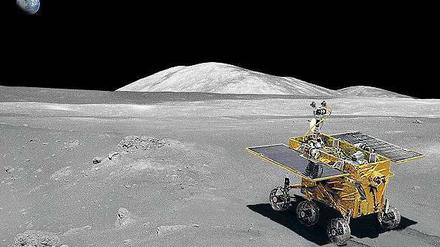 Hase mit sechs Rädern, Solarpaneele und Atombatterie. Am Sonnabend soll die chinesische Sonde „Chang’e 3“ auf dem Mond landen und einen Roboter namens „Yutu“ (Jadehase) auf Erkundungsreise schicken. 