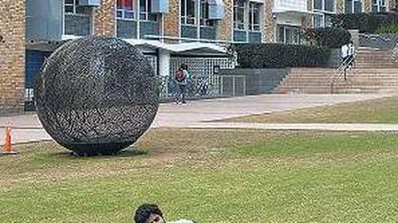 Studenten vor der University New South Wales, Sydney