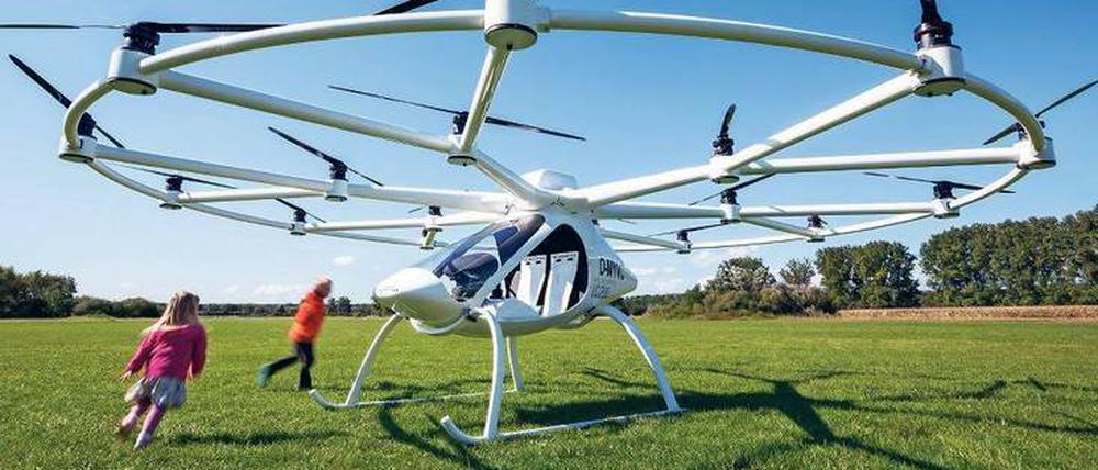 Der Volocopter kann senkrecht starten und landen. 2018 soll er zugelassen werden. 