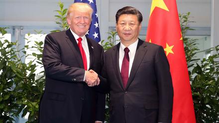 US-Präsident Donald Trump und dessen chinesischer Amtskollege Xi Jinping beim G-20-Gipfel in Hamburg.