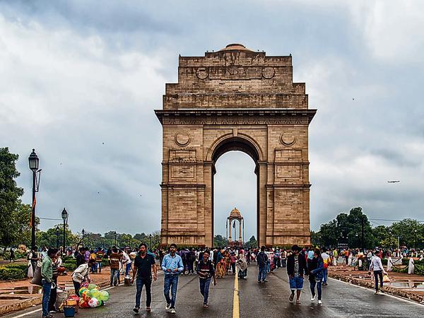 Neu-Dehli: Das India Gate in der indischen Hauptstadt erinnert an Gefallene des Ersten Weltkriegs.