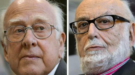 Peter Higgs und Francois Englert werden mit dem Nobelpreis für Physik geehrt.