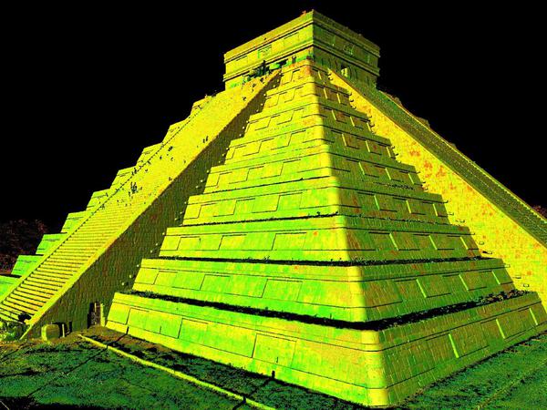Auch die Anlage Chichén Itzá auf der mexikanischen Halbinsel Yucatán wurde bereits dokumentiert. 