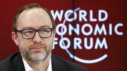Jimmy Wales, aufgenommen beim Weltwirtschaftsforum in Davos am 21. Januar 2016