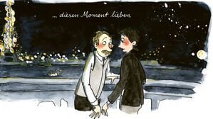 Eine Szene aus „Mein Freund Rilke“ von Melanie Garanin.