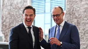 Bundeskanzler Friedrich Merz empfängt Nato-Generalsekretär Mark Rutte in Berlin.