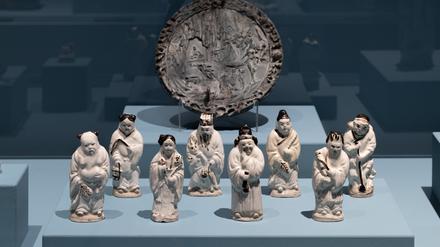 Kostbarkeiten aus chinesischem Steingut: Die acht Unsterblichen entstanden während der Jin-Dynastie (1115–1234).