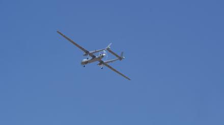 Fünf dieser vom Unternehmen Israeli Aerospace Industries entwickelten Drohnen des Typs Heron TP nimmt die Luftwaffe jetzt in Betrieb.