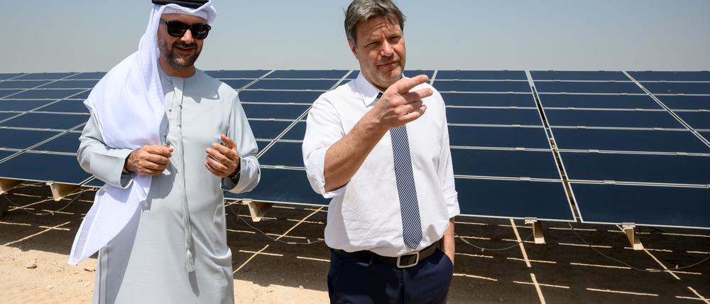 Nicht nur auf der Arabischen Halbinsel sollen nach dem Willen von Robert Habeck Solarparks entstehen.