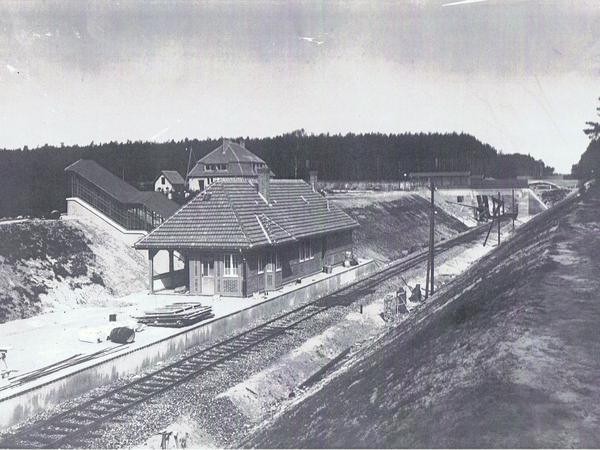 Der ehemalige Bahnhof Dreilinden