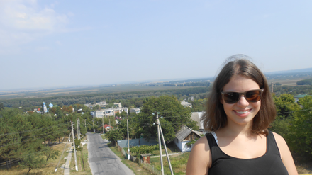 Emily Kopera während ihres FSJ in der Republik Moldau.
