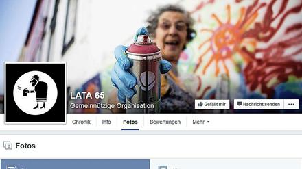 Das Vorbild: Das Lissaboner Senioren-Spraykunstprojekt, hier auf Facebook (www.facebook.com/Lata65).
