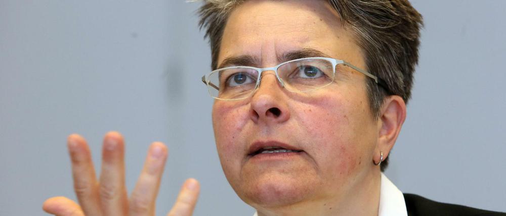  Monika Herrmann (Grüne), Bezirksbürgermeisterin des Bezirks Friedrichshain-Kreuzberg. 