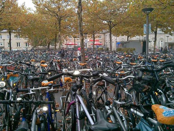 Haste mal ein Fahrrad? Das wichtigste Fortbewegungsmittel der Studenten in Göttingen.
