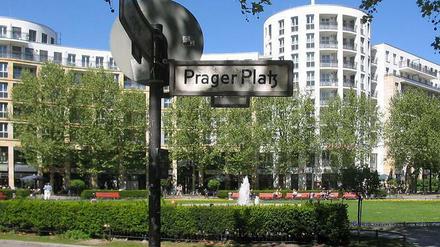 Hier wird gefeiert: der Prager Platz in Wilmersdorf.