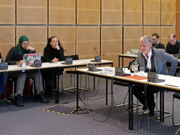 Intendant Martin Woelffer (vorne rechts) wurde im Kulturausschuss angehört.