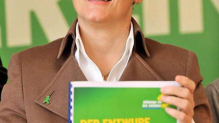 Renate Künast präsentierte am Mittwoch den Wahlprogramm-Entwurf ihrer Partei. 