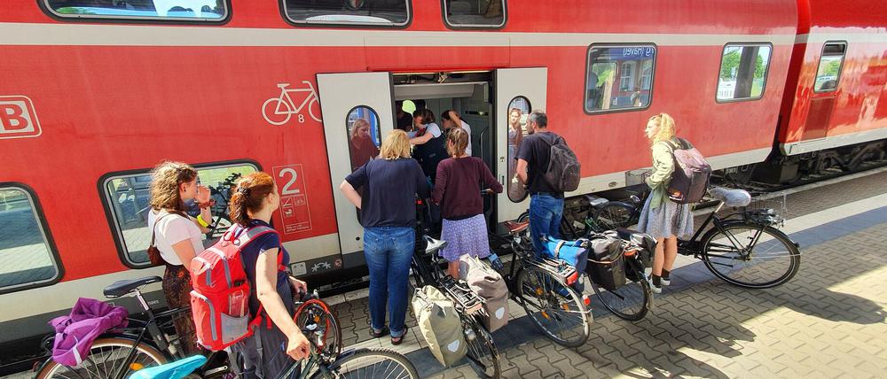 Pfingsten 2019 in Fürstenberg (Havel). Diese Radfahrer durften nicht mehr mit.