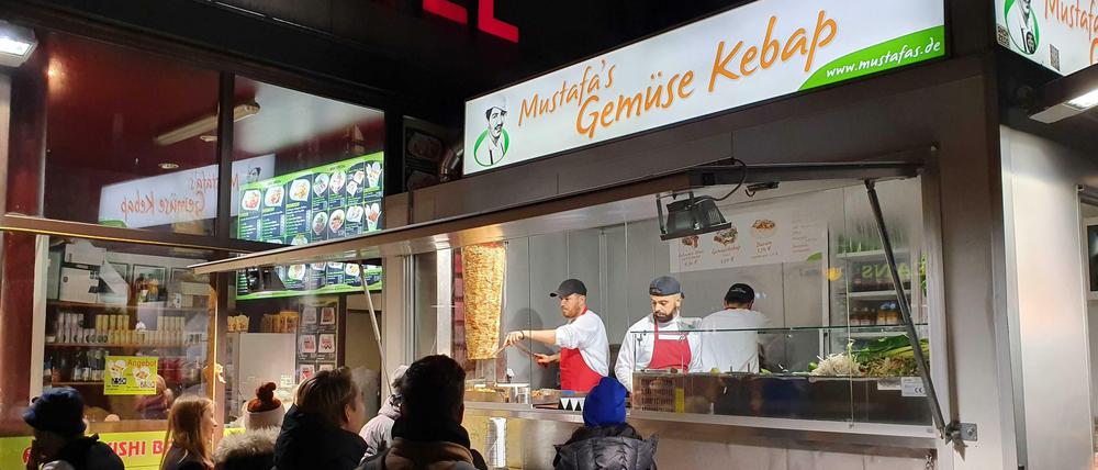 Imbissstand "Mustafa's Gemüse Kebap" in Berlin-Kreuzberg