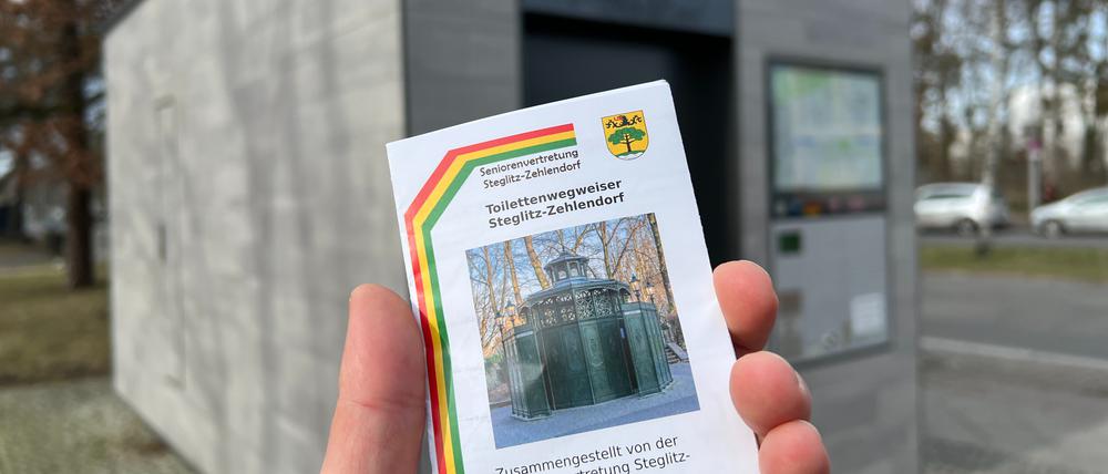 Gefunden: Öffentliche WC-Anlagen sind in Berlin Mangelware. Der neue Toilettenwegweiser für Steglitz-Zehlendorf hilft.