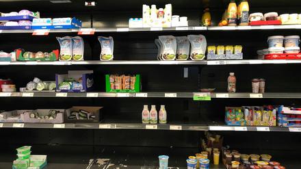Der Berliner Handel fürchtet Hamsterkäufe in den Supermärkten durch den Oster-Lockdown.