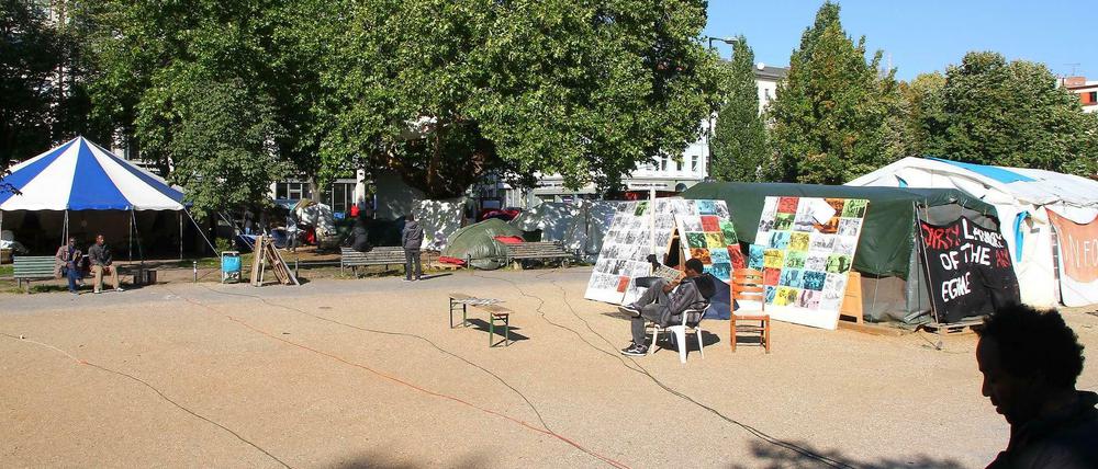 Das Flüchtlingscamp am Oranienplatz.