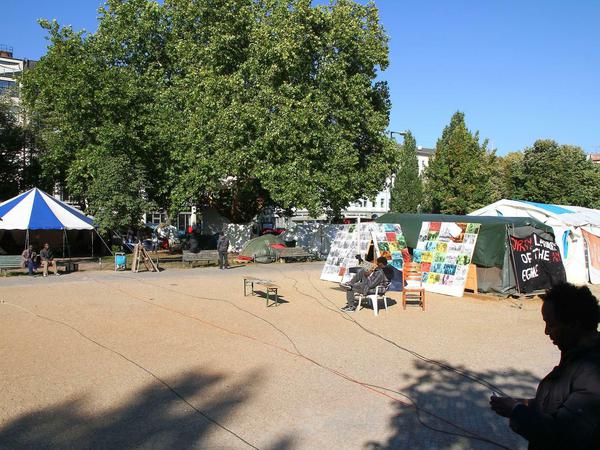 Das Flüchtlingscamp am Oranienplatz.