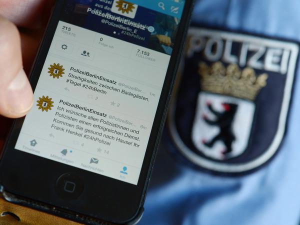 Auch im Netz aktiv. Die Polizei twittert immer wieder.
