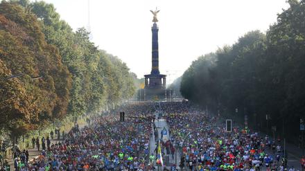Auch 2018 war der Berlin-Marathon gut besucht. Mehr als 44.000 Läufer nahmen Teil.