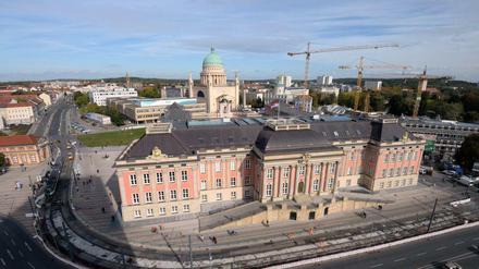 Potsdams neue Mitte - der Landtag in der Innenstadt. 
