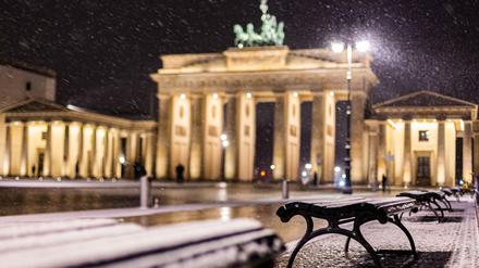 Am Wochenende soll es in Berlin heftig schneien. 