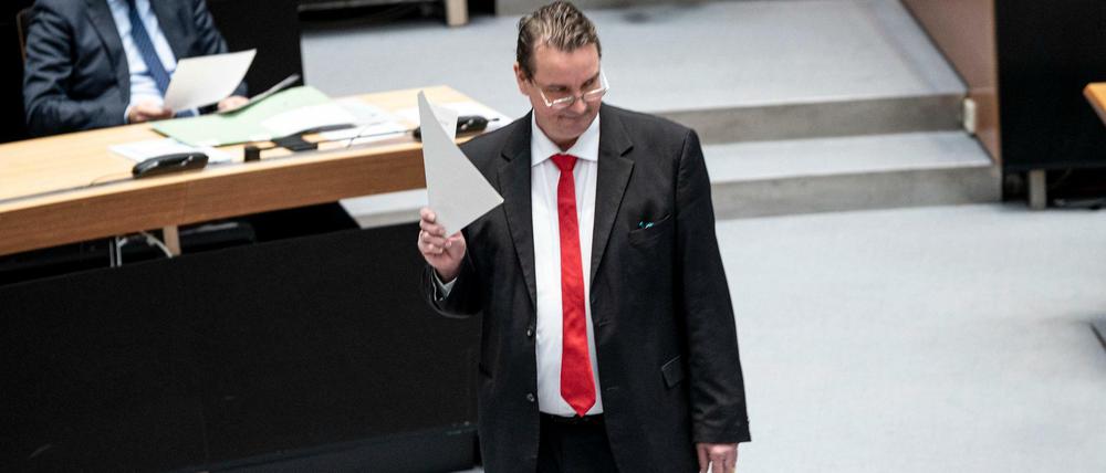 Wild ist als fraktionsloser Abgeordneter weiter Mitglied des Berliner Abgeordnetenhauses (Archivbild).
