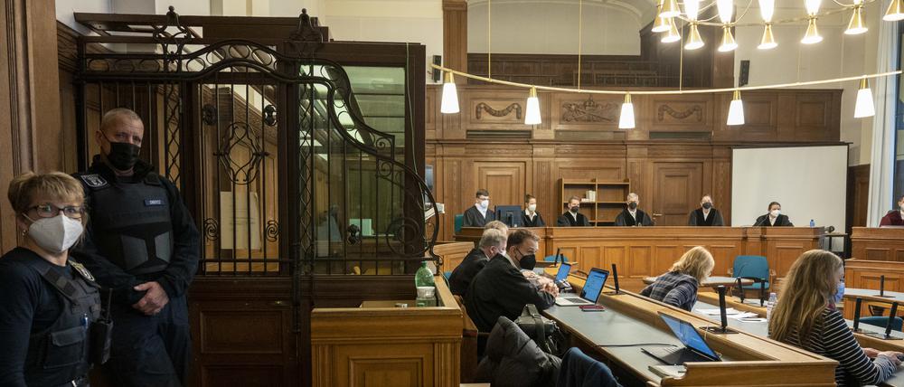 Verhandlung im Berliner Kammergericht, hier: zum „Tiergartenmord“.