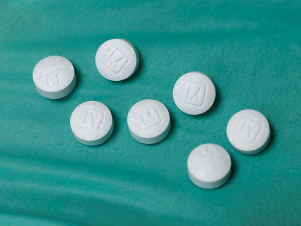 Das Schmerzmittel Oxycodon - hier Tabletten eines US-Herstellers. 