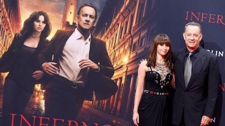 Felicity Jones und Tom Hanks bei der Deutschland-Premiere des Dan-Brown-Thrillers "Inferno". 