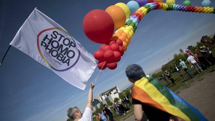 Aktionstag gegen Homophobie, am 17. Mai 2017 in Berlin.  