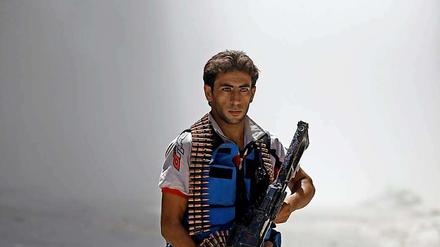 Ein Soldat der "Freien Syrischen Armee" in Aleppo.