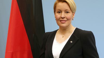 Franziska Giffey (SPD) bei ihrer Einführung als Bundesfamilienministerin im Jahr 2018.