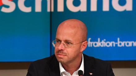 Andreas Kalbitz, Chef der AfD-Landtagsfraktion und der Parteivorsitzender Brandenburger AfD. 