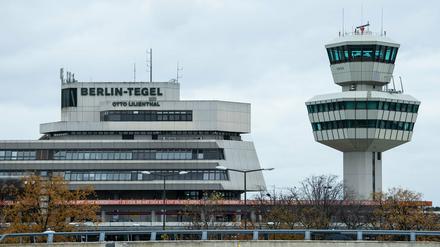 Blick auf den ehemaligen Flughafen Tegel. 
