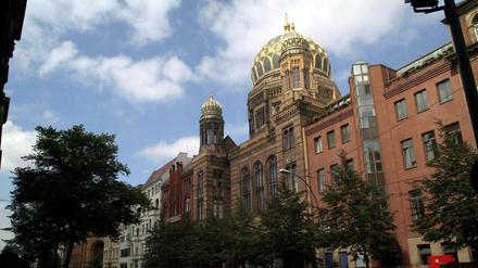 Die Neue Synagoge in der Oranienburger Straße in Berlin-Mitte.