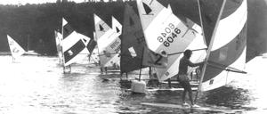 Damals eine ungewohnte Sicht: 1973 startete die erste Regatta auf der Havel.