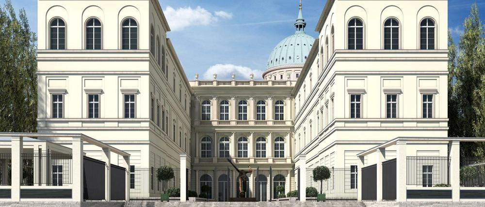 So soll der Palast Barberini aussehen, in dem Plattners Kunstwerke ausgestellt werden sollen.
