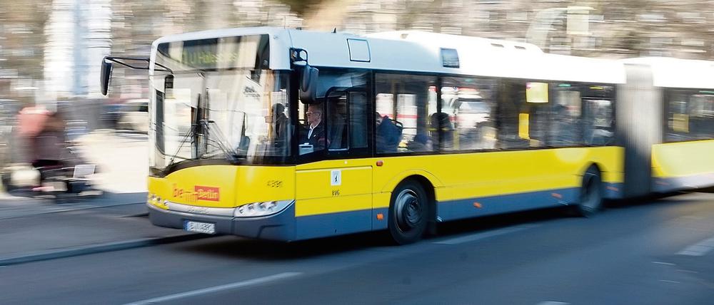 Jetzt aber schnell. Busse der Linie M41 haben traditionell häufig mit Behinderungen zu kämpfen.