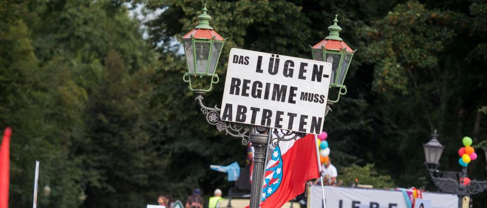 Ende August kamen bei einer Corona-Demo 38.000 Menschen zusammen. Unter ihnen auch "Querdenker", Rechtsextremisten und Reichsbürger. 