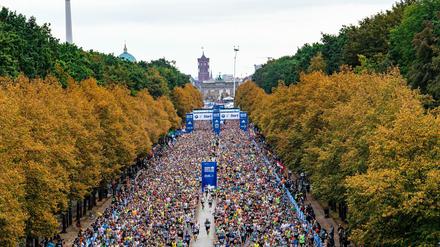 Rund 30 000 Teilnehmer werden am Sonntag am Berlin-Marathon teilnehmen.