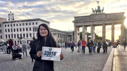 Michelle Kay aus Toronto läuft am Sonntag den Halbmarathon in Berlin.