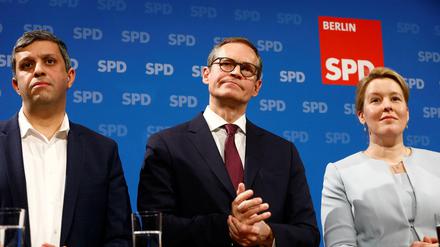 Raed Saleh und Franziska Giffey sollen Berlins Sozialdemokraten aus dem Umfragetief holen. Am Sonnabend wollen sie gemeinsam den Landesvorsitz übernehmen.