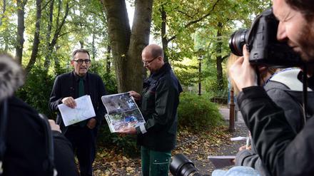 Stephan von Dassel im Oktober 2017 bei einer Pressekonferenz zum Thema Obdachlosigkeit im Tiergarten.